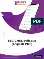 SSC CHSL Syallbus
