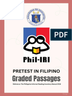 Pretest in Filipino: Graded Passages