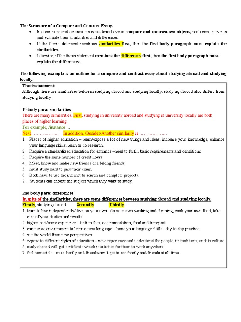 Comparing the Similarities and Differences Between Studying Abroad and