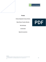 Ximena Alejandra Fonseca Rivero Maria Reyna Fuentes Morales Microbiología 23/03/2023 Reporte de Practica