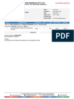 Customs Invoice - JMS-23-0014249