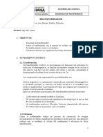 Transformador: Ingenieria Mecatrónica Máquinas Rotativas Y Controladores Rebobinado de Tranformador