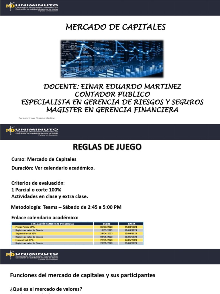 Introducción al Mercado de Capitales | PDF | Bolsa de Valores | Bolsa