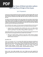 Download Origin of Indo-Europeans and Witzel Examined by Premendra Priyadarshi SN64057781 doc pdf