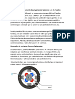 Principio de Funcionamiento de Un Generador Eléctrico: Ley de Faraday