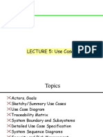 LECTURE 5: USE CASES