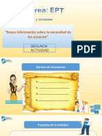 "Busco Información Sobre La Necesidad de Los Usuarios": Segunda Actividad