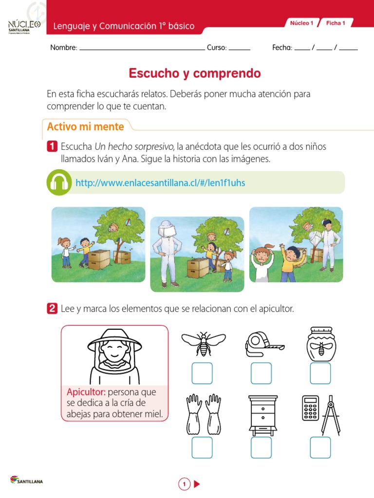 Escucho y Comprendo: Activo Mi Mente | PDF | Artes del lenguaje y ...