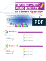 Doble de Un Término Algebraico para Primero de Primaria