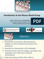 Introduction To The RH Blood Group