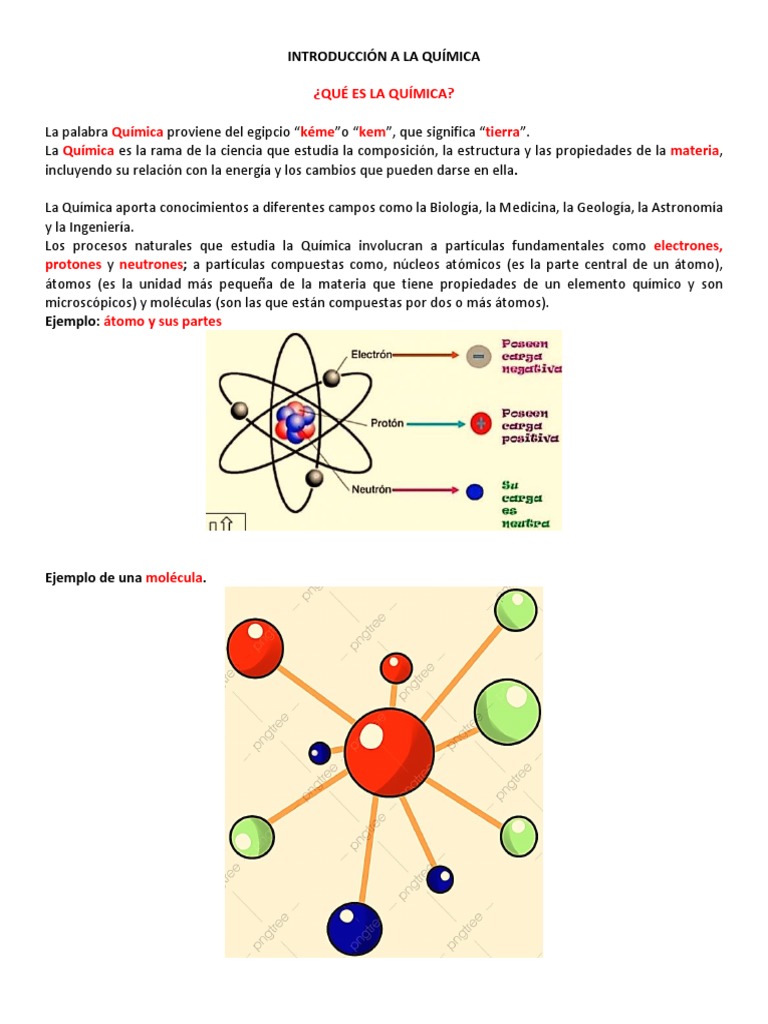 INTRODUCCIÓN A LA QUÍMICA SEXTO | PDF