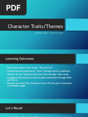 Character Traits