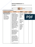 Sesion de Aprendizaje #12: 1. Datos Informativos