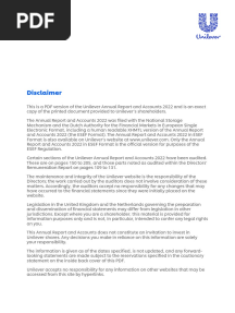 Unilever Annual Report and Accounts 2022