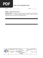 Css Self Assessment Check
