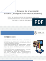 Unidad 2 - Sistema de Información Externo (Inteligencia de Mercadotecnia)