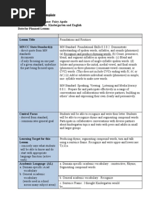 edtpa lesson plan one 
