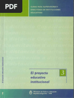 Proyecto Institucional: Educativo
