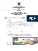 Learning Activity Sheet ESP 3 Quarter 3 Final