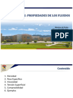 Unidad 2: Propiedades de Los Fluidos