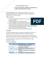 Plan de Trabajo y Cronograma de Actividades EIO Sociedad San José