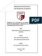 Universidad Privada de Trujillo Carrera Profesional de Derecho