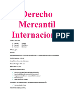 Derecho Mercantil Internacional