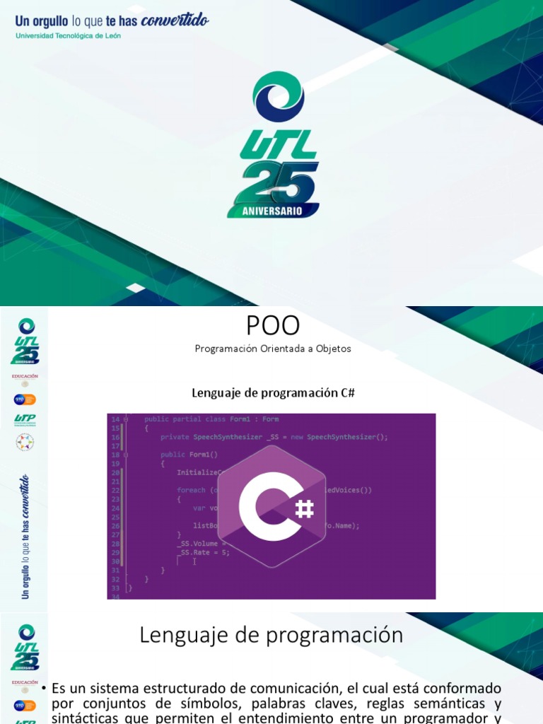 Introducción a POO en C# | PDF