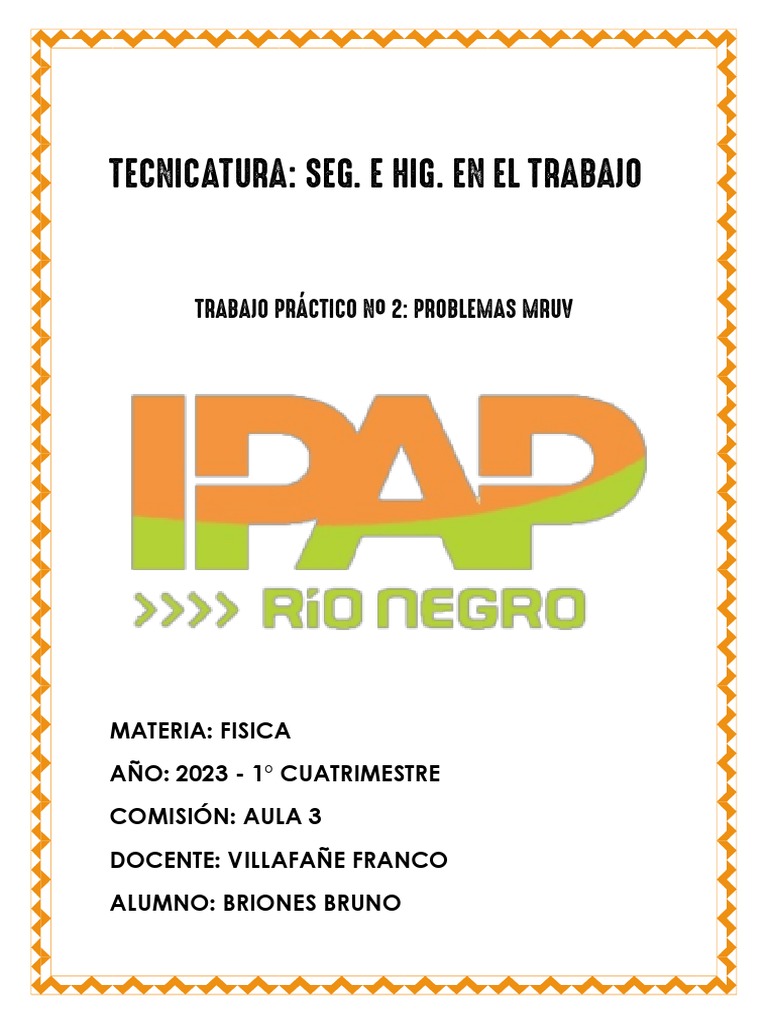 MRUV en Seguridad e Higiene Laboral | PDF
