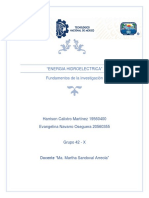 "Energia Hidroelectrica" Fundamentos de La Investigación