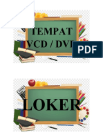 Tempat VCD DVD Loker