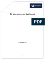 DC Measurements Lab Report Analysis