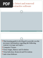 LO 2: Detect and Removed Destructive Software: BY Abdifetah Eid Ahmed