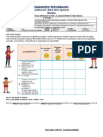 Diagnostic Test-English Institución Educativa Ignacio Merino