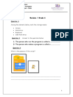 Computer Worksheet Grade 6