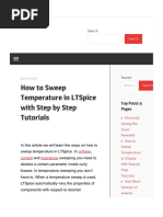 How To Sweep Temperature in LTSpice With Step by Step Tutorials