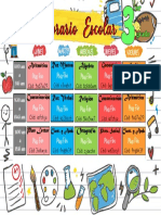 Horario 3er Grado