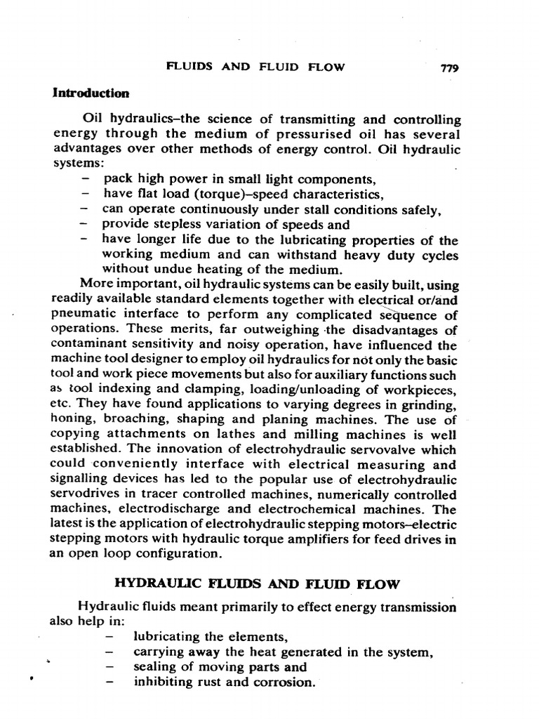 BHydraulic Fluids and Fluid Flow PDF
