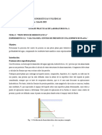 Fig. 2.1 Distribución de Fuerza Hidrostática Sobre Una Placa Sumergida