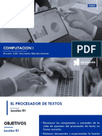 Computacion I: Docente: C.P.C. Jhon Andre Quicaña Mamani