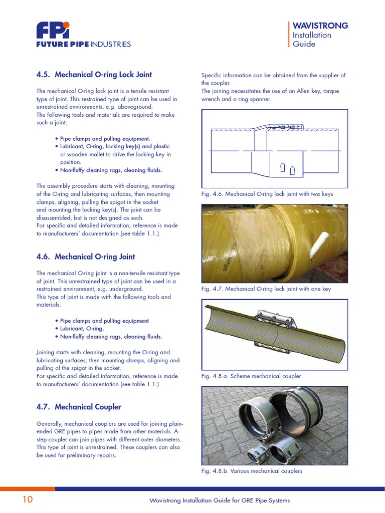 Wavistrong GRE Pipe Installation Guide | PDF