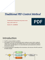 Traditional PID Control Method: Fundamental of Instruments and Process Course Name: Myo Zaw Oo Student ID: 3122999029