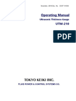 Operating Manual: Ultrasonic Thickness Gauge