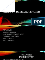 Parts of A Research Paper