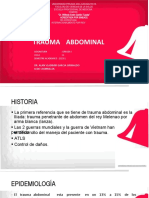 Trauma Abdominal: Dr. Alan Vladimir Garcia Grimaldo Sede Chorrillos