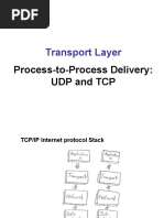 Transport Layer: Process-to-Process Delivery: Udp and TCP