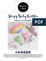 Sleepy Baby Rattles: Crochet Pattern Bundle