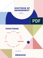 Functions of Management