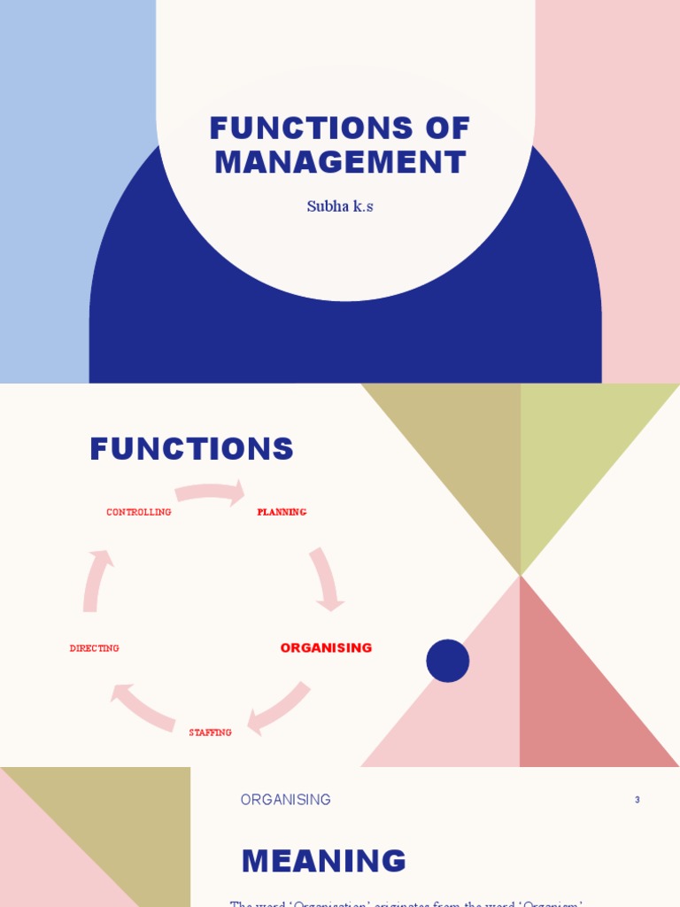 Organizing: Key Management Functions | PDF | Career & Growth