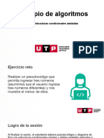 Principio de Algoritmos: Sesión 8: Estructuras Condicionales Anidadas